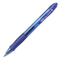 Bic Blue Velocity Gel Pen, Retractable, .7mm Point (12 Per Pack)