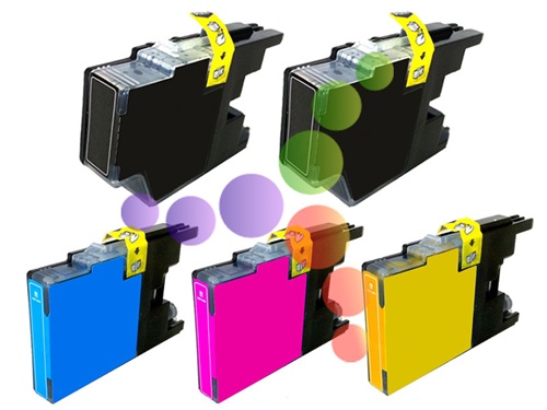 Brother LC75 Compatible 5-Pack Ink Cartridge Set | ColorTonerExpert