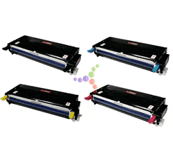 Dell 3130cn 4-Color Remanufactured Laser Toner Cartridge Set