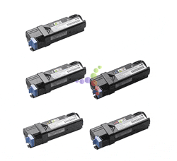 Remanufactured Dell Laser 1320c 5-Pack Laser Toner Cartridge Set