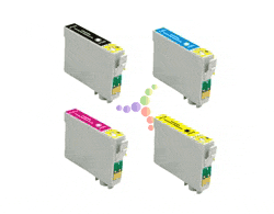 Remanufactured Epson Stylus CX4400 4-Color Inkjet Cartridge Set.