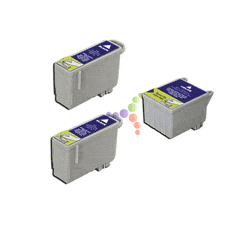 Compatible Epson T026201, T027201  T026201, T027201 Ink Cartridge Set of 3