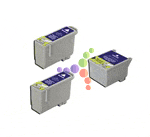 Remanufactured Epson Stylus C42UX Inkjet Cartridge Set of 3