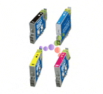 Remanufactured Epson Stylus CX4600 4-Color Ink Cartridge Set