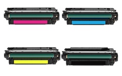 Remanufactured HP 646A 4-Color Laser Toner Cartridge Set