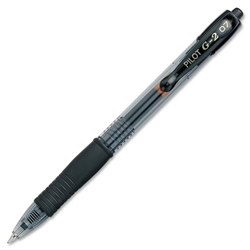 Pilot G2 Gel Pen, Retractable/Refillable, Fine Point, Black Ink (12-Pack)