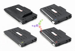 4-Color Compatible Laser Toner Set for Samsung CLP-500