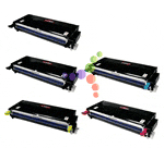 Remanufactured 5-Pack Laser Toner Set for Xerox Phaser 6280