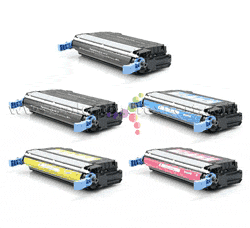 Remanufactured HP Color LaserJet 4700 5-Pack Toner Cartridge Set