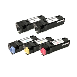 Remanufactured 5-Pack Laser Toner Set for Xerox Phaser 6128