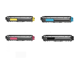 Remanufactured Brother TN225 4-Color Toner Cartridge Set