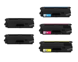 Remanufactured Brother TN339 5-Pack Laser Toner Cartridge Set
