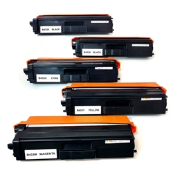Brother TN433 Toner High Yield Cartridges Set 5-Pack (2 TN433BK)