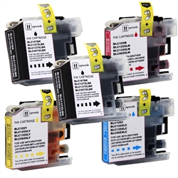 Compatible Brother LC107/105 5-Pack Super High Yield Ink Cartridge Set