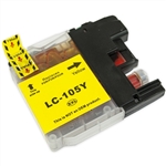 Brother Compatible LC105Y Yellow Super High Yield Ink Cartridge