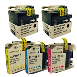 Brother LC10E Super High Yield Ink Cartridges, 5-Pack Set