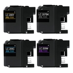 Brother Set of 4 (LC207BK, LC205C, LC205M, LC205Y)