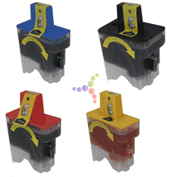 Compatible Brother LC41 4-Color Ink Cartridge Set