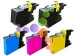 Compatible Brother LC75 5-Pack Ink Cartridge Set