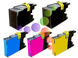 Brother LC79 5-Pack Extra High Yield Ink Cartridge Set