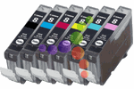 Replacement Canon CLI-8 5-Pack Ink Cartridge Set