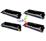 Dell 3130cn 4-Color Remanufactured Laser Toner Cartridge Set