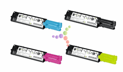 Remanufactured Dell 3010cn 4-Color Laser Toner Cartridge Set