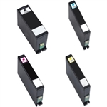 Compatible Dell 331-7689, 331-7381, 331-7382, 331-7383  High Capacity Ink Cartridge Set of 4 for Compatible Dell All-in-One V525w, V725w