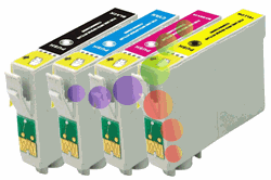Remanufactured Epson T069 4-Color Ink Cartridge Set