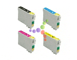 Remanufactured Epson Stylus CX4400 4-Color Inkjet Cartridge Set.