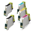 Compatible Epson T125  T125120, T125220, T125320, T125420 Ink Cartridge Set of 5