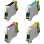 Remanufactured Epson WorkForce 60 4-Color T127 Ink Cartridge Set