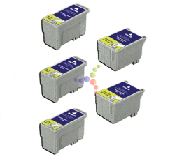 Remanufactured Epson Stylus C62 5-Pack Ink Cartridges