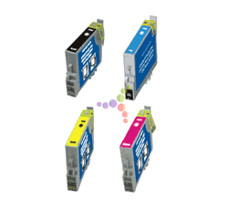 Remanufactured Epson Stylus CX4600 4-Color Ink Cartridge Set