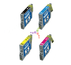 Remanufactured Epson Stylus Photo R200 4-Color Ink Cartridge Set