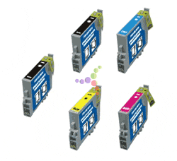 Remanufactured Epson Stylus Photo R200 5-Pack Ink Cartridge Set