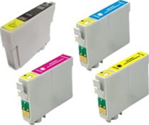 Compatible Epson T068  T0681, T0682, T0683, T0684 Ink Cartridge Set of 4 for Compatible Epson Stylus C120, CX5000, NX400, NX510