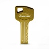4GB GigaFlash Key-Shaped Metal USB Flash Drive - Gold