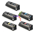 Remanufactured HP Color LaserJet 1500 5-Pack Laser Toner Set