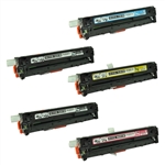 Remanufactured HP M251nw, M276nw 5-Pack Toner Cartridge Set