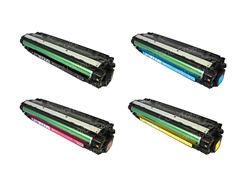 Remanufactured HP Color LaserJet Pro CP5525 4-Color Laser Toner Cartridge Set