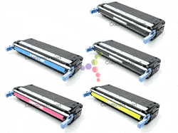 Remanufactured HP Color LaserJet 5500 5-Pack Laser Toner Set