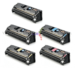 Remanufactured HP Color LaserJet 2550 5-Pack Laser Toner Cartridge Set