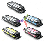 Remanufactured HP Color LaserJet 3700 5-Pack Toner Cartridge Set