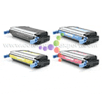 Remanufactured HP Color LaserJet 4700 4-Color Toner Cartridge Set