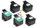 Remanufactured HP 94 and HP 97 Inkjet Cartridges Set of 5
