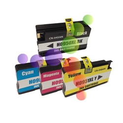 Compatible HP 950XL, 951XL Ink Cartridges 4 Pack Set - CN045AN, CN046AN, CN047AN, CN048AN