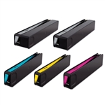 Compatible HP 970XL, 971XL  for Compatible HP CN625AM, CN626AM, CN627AM, CN628AM High Yield Ink Cartridge Set of 5
