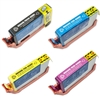 HP 564XL Inks Remanufactured Cartridges 4 Pack: HP CN684WN, CN685WN, CN686WN, CN687WN High Capacity