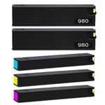 HP 980 Set of 5 (D8J10A, D8J07A, D8J08A, D8J09A) Ink Cartridge